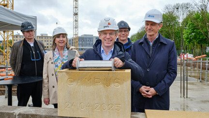 First stone laid for the future PwC building Campus
